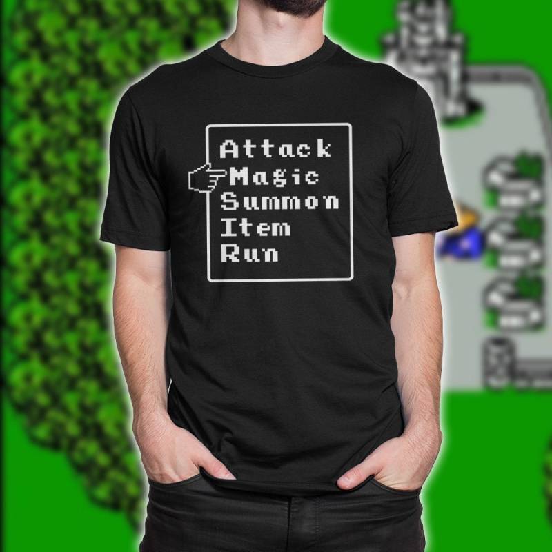 Final Fantasy Shirt, Retro Kampfmenü T-Shirt, Nes Shirt Final Fantasy Shirt, Retro Kampfmenü T-Shirt, Nes Shirt von CloneThing