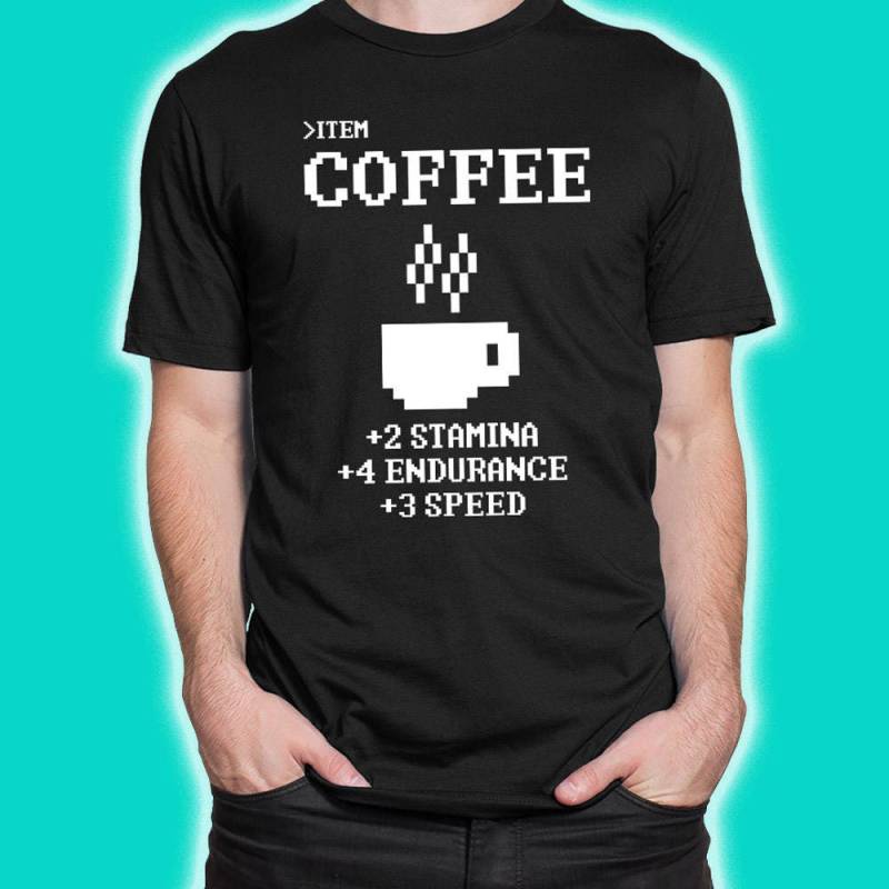 Kaffee Shirt - 8 Bit Retro Style Für Kaffeeliebhaber, Tolles Geschenk Kaffee Shirt - 8 Bit Retro Style Für Kaffeeliebhaber, Tolles Geschenk von CloneThing