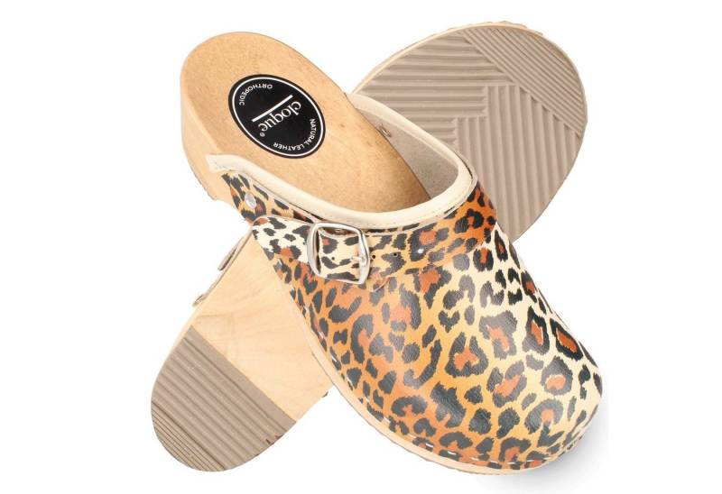 Cloque Tirana mit Echtholzsohle Damen Clog Outdoor & Garten von Cloque