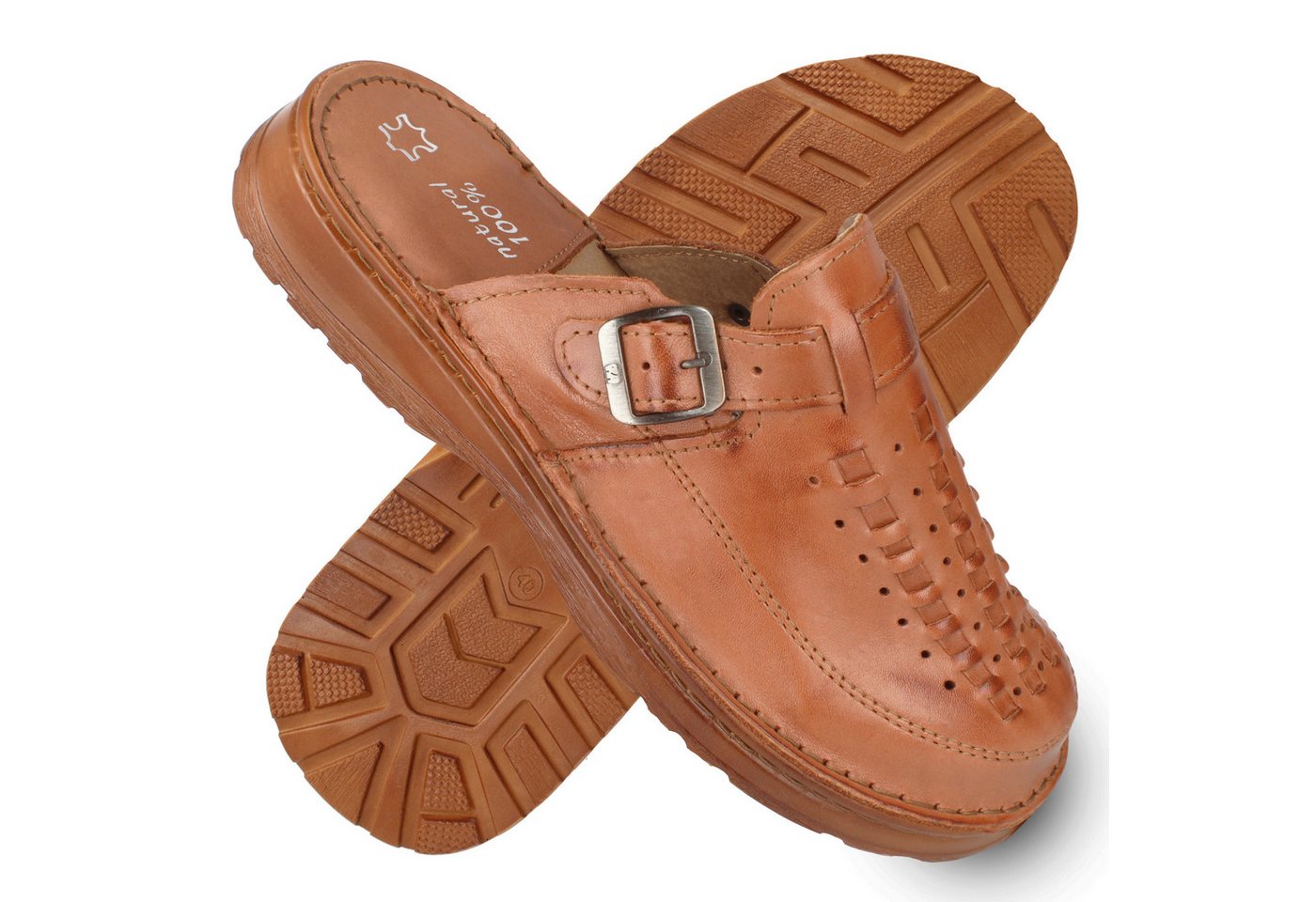 Cloque Toledo Herren Loafer Slipper, hinten offen aus Leder, Pantoletten Cloque Toledo Herren Loafer Slipper, hinten offen aus Leder, Pantoletten von Cloque