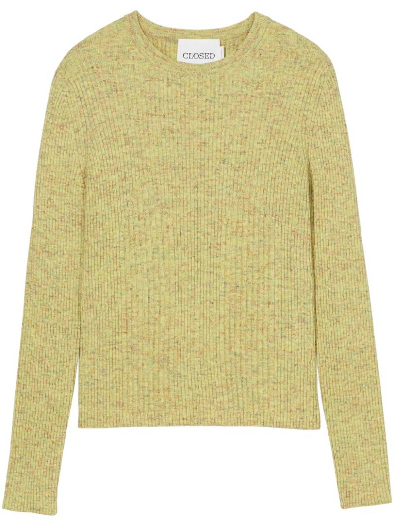 Closed Gerippter Pullover - Gelb von Closed