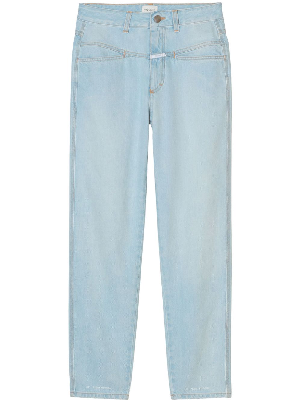 Closed Halbhohe Pedal Pusher Slim-Fit-Jeans - Blau von Closed