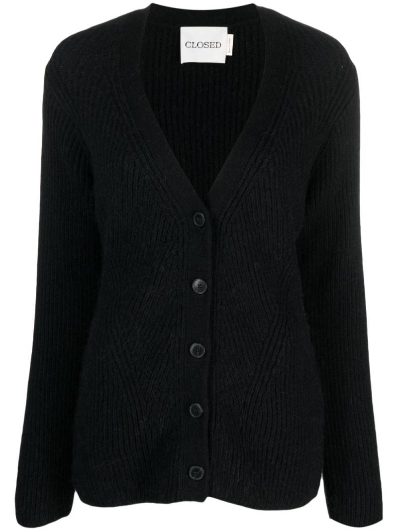 Closed Gerippter Cardigan - Schwarz von Closed