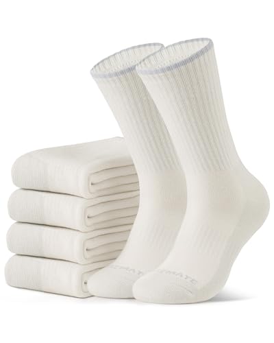 CLOSEMATE 5 Paar Thermosocken Herren 39-42 43-46 47-50 Wintersocken Warme Socken Gekämmte Baumwollsocken Wandersocken Trekkingsocken Arbeitssocken Haussocken Lange Socken Beige M von CLOSEMATE