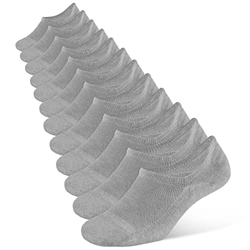 Closemate Sneaker Socken Herren Füßlinge 6 Paar Footies Unsichtbare Kurze No Show Socken (6Grau, 38-43) von Closemate