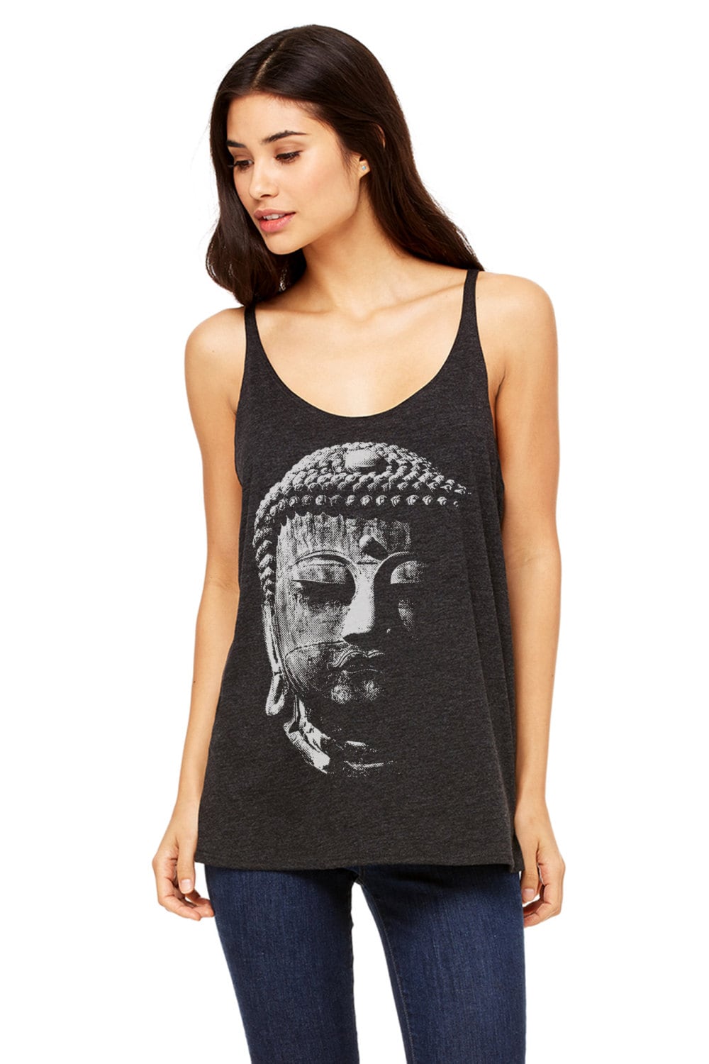 Buddha Racerback Tank Top Spirituelle Boho Kleidung Buddha Racerback Tank Top Spirituelle Boho Kleidung von ClosetOfMysteries