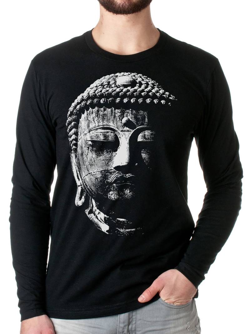 Buddha T-Shirt Handsiebdruck Spirituelles Langarmshirt, Meditations Kleidung Buddha T-Shirt Handsiebdruck Spirituelles Langarmshirt, Meditations Kleidung von ClosetOfMysteries