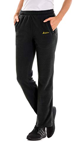 Clothin Herren / Damen Polar-Fleece-Thermo-Sweathose (US XL, schwarz) von Clothin