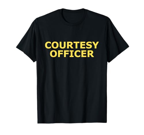Courtesy Officer Vintage Security Police Wohnung Damen Herren T-Shirt Courtesy Officer Vintage Security Police Wohnung Damen Herren T-Shirt von Clothing25