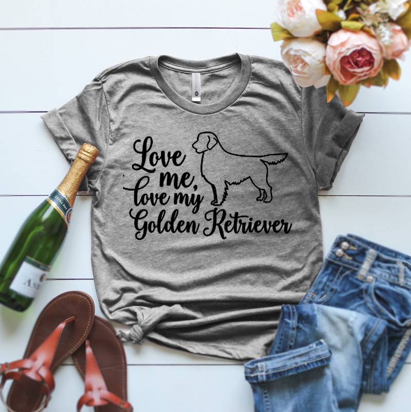 Golden Retriever T-Shirt, Love Me My Shirt, Lustiges Hunde Geschenk Für Hundeliebhaber, T Mama Golden Retriever T-Shirt, Love Me My Shirt, Lustiges Hunde Geschenk Für Hundeliebhaber, T Mama von ClothingByShane