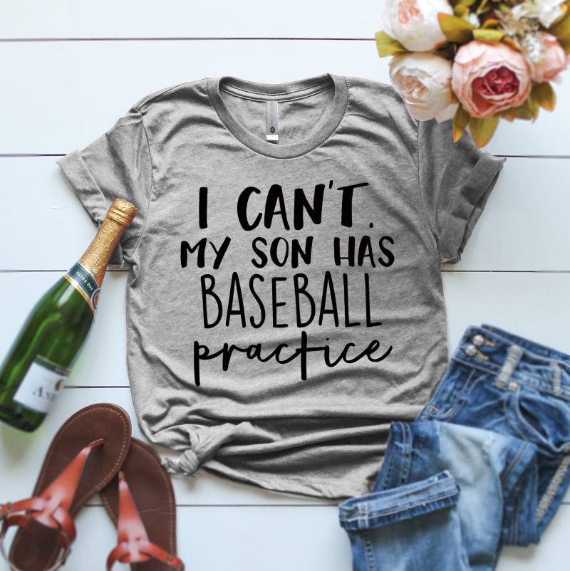 I Can't My Son Has Practice Shirt Can't My Son Has Baseball Practice Dedicated Parent Unisex T-Shirt Athlete Kid Shirt Mama Geschenk von ClothingByShane