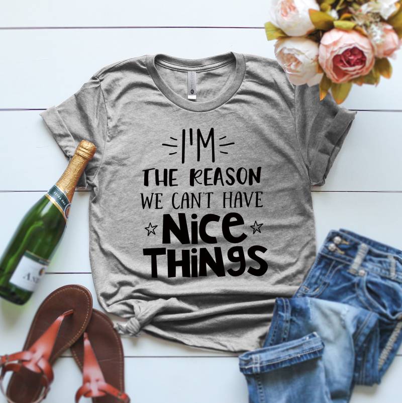 I'm The Reason We Can't Have Nice Things Shirt Geburtstagsgeschenk Familie Wiedersehen Geburtstagsshirt Ich Bin Der Grund, Warum Wir Keine Schönen von ClothingByShane