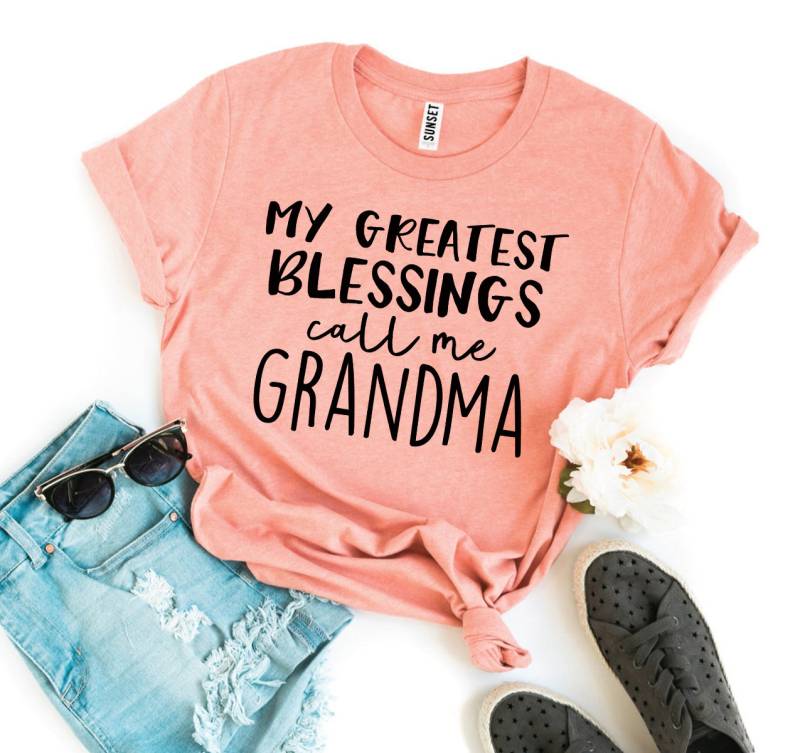 My Greatest Blessing Call Me Grandma Call Me Personalisiert Muttertag Geschenk Mein Größter Segen Rufe Mich Oma An von ClothingByShane