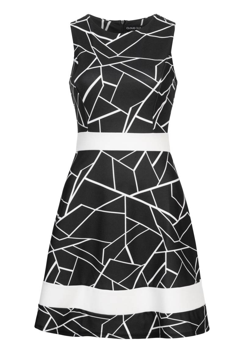 CLOUD 5IVE Shirtkleid "CLOUD 5IVE Dress with Abstract Print and Zipper on the back" 1 Stk. tlg. CLOUD 5IVE Shirtkleid "CLOUD 5IVE Dress with Abstract Print and Zipper on the back" 1 Stk. tlg. von Cloud 5ive