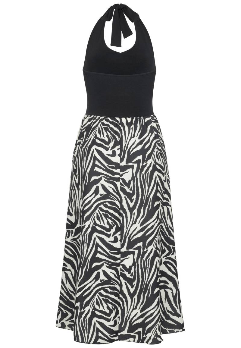 CLOUD 5IVE Shirtkleid "CLOUD 5IVE Maxi Neckholder-Dress with zebra print" 1 Stk. tlg. von Cloud 5ive