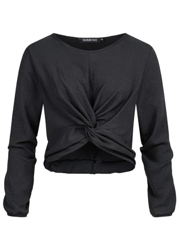 Cloud 5ive Damen Bluse Top mit Knotendetail vorne von Cloud 5ive