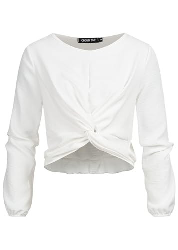 Cloud 5ive Damen Bluse Top mit Knotendetail vorne von Cloud 5ive