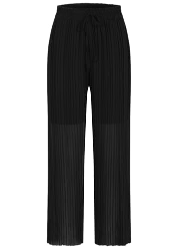 Cloud 5ive Damen Hose Sommer Stoffhose mit weitem Beinschnitt und 2-lagigem Stoff von Cloud 5ive