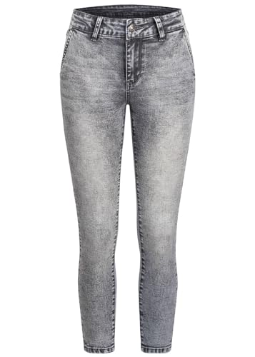 Cloud 5ive Damen Jeans Ankle Skinny Denim Pants 5-Pocket Hose mit seitl Taschen von Cloud 5ive