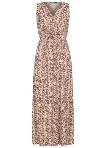 Cloud 5ive Damen Kleid Maxi Dress in Wickeloptik mit All Over Print von Cloud 5ive