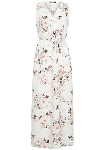 Cloud 5ive Damen Kleid Maxi Dress in Wickeloptik mit Blumen All Over Print von Cloud 5ive