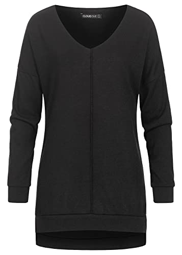 Cloud 5ive Damen Oversized Sweater V-Neck Pullover von Cloud 5ive