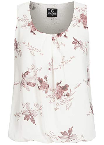 Cloud 5ive Damen Shirt Chiffon Top mit Spitzenbesatz und Blumen Muster von Cloud 5ive