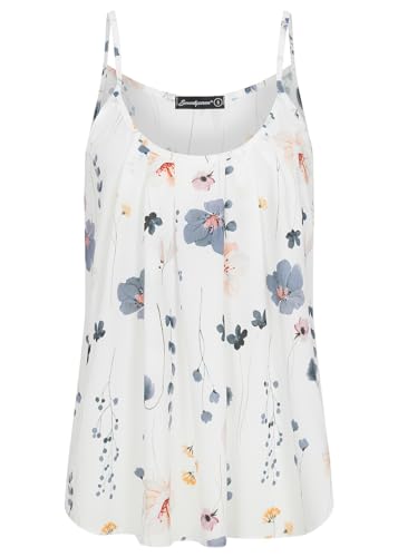 Cloud 5ive Damen Shirt Crepe Top mit Blumen Print von Cloud 5ive