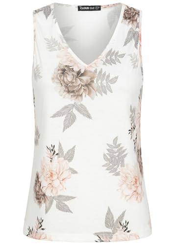 Cloud 5ive Damen Top mit All Over Blumen Print von Cloud 5ive