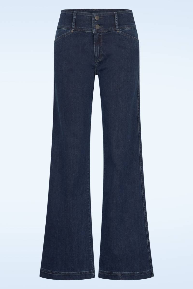 Lotus Wide Denim Hose in Mittelblau Lotus Wide Denim Hose in Mittelblau von Cloud9
