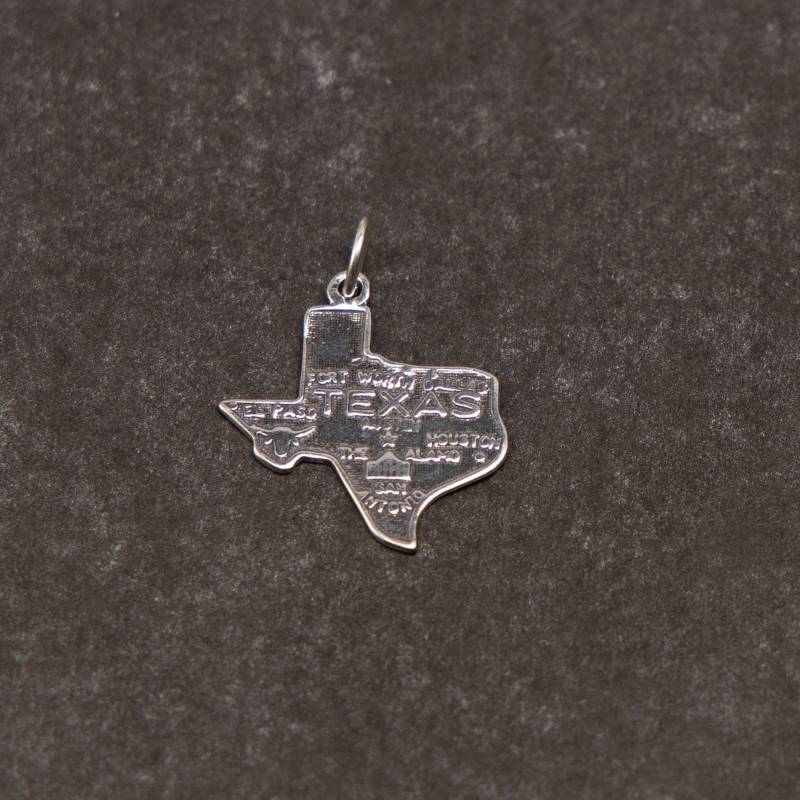 925 Sterling Silber Bundesstaat Texas Anhänger Für Armband Oder Halskette 925 Sterling Silber Bundesstaat Texas Anhänger Für Armband Oder Halskette von CloudcroftTrading