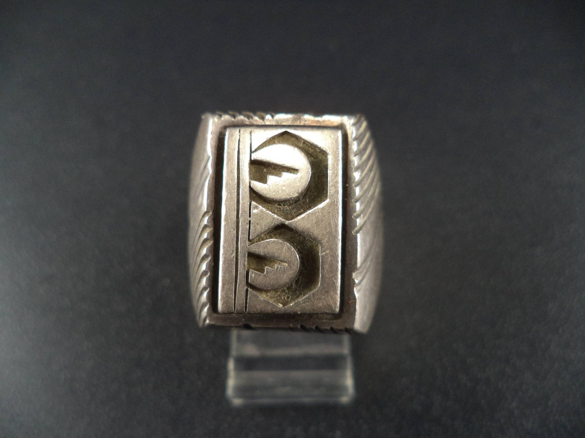 Vintage Sterling Silber Ring, Größe 10 1/4 von CloudcroftTrading