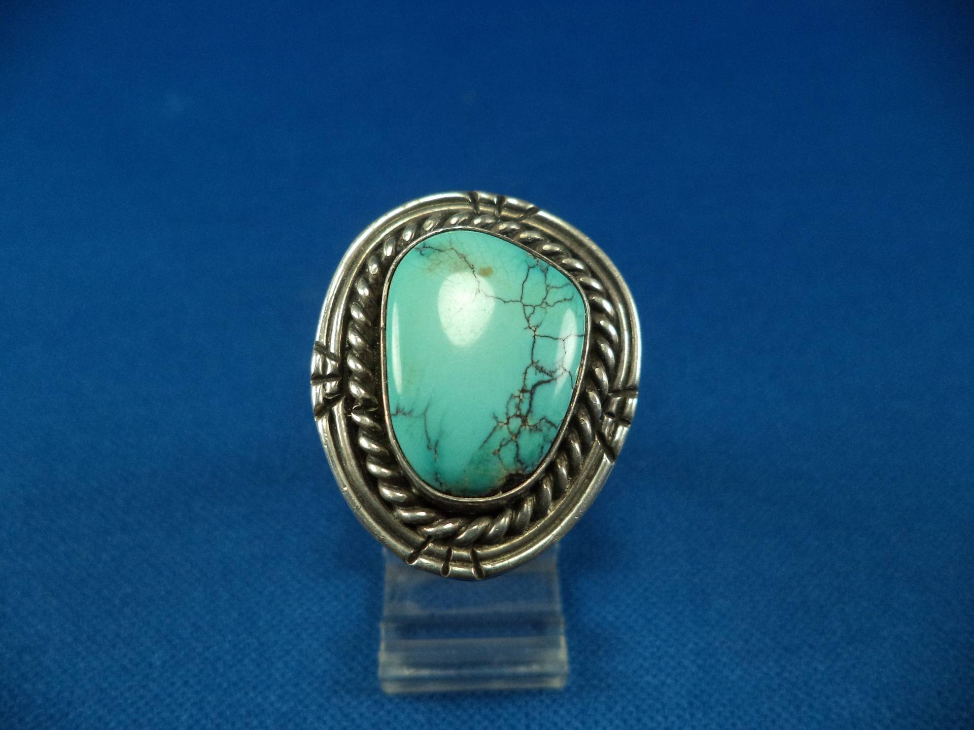 Vintage Türkis Sterling Silber Ring - Schmuck von CloudcroftTrading