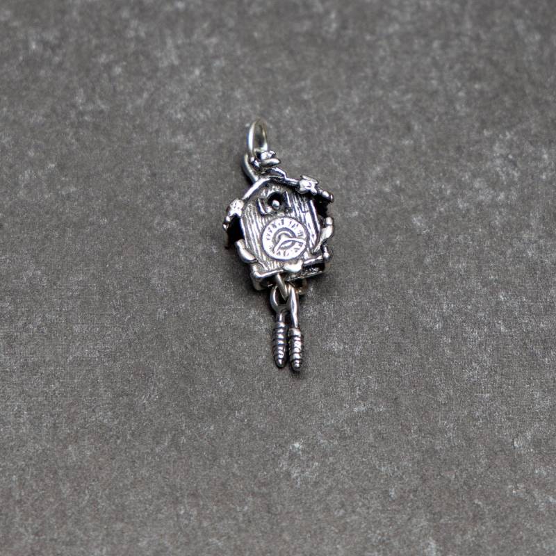 sterling Silber 3D Kukoo Uhr Anhänger Für Bettelarmband Oder Kette sterling Silber 3D Kukoo Uhr Anhänger Für Bettelarmband Oder Kette von CloudcroftTrading