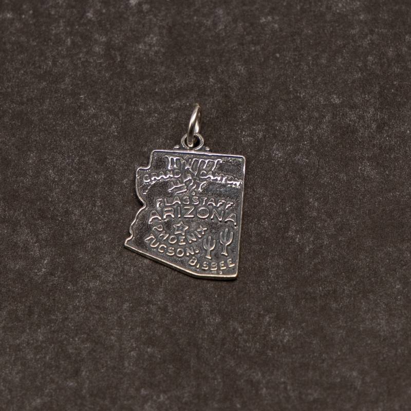 sterling Silber Bundesstaat Arizona Anhänger Für Bettelarmband sterling Silber Bundesstaat Arizona Anhänger Für Bettelarmband von CloudcroftTrading