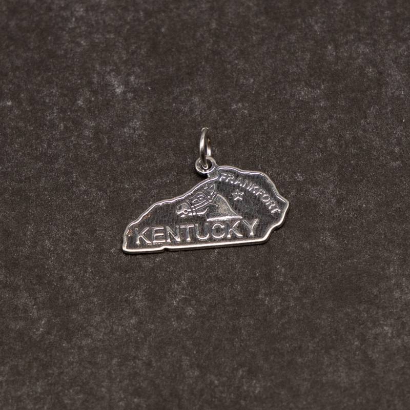 sterling Silber Bundesstaat Kentucky Anhänger Für Bettelarmband sterling Silber Bundesstaat Kentucky Anhänger Für Bettelarmband von CloudcroftTrading