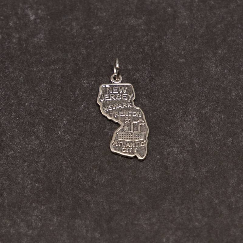 sterling Silber Bundesstaat New Jersey Anhänger Für Bettelarmband sterling Silber Bundesstaat New Jersey Anhänger Für Bettelarmband von CloudcroftTrading