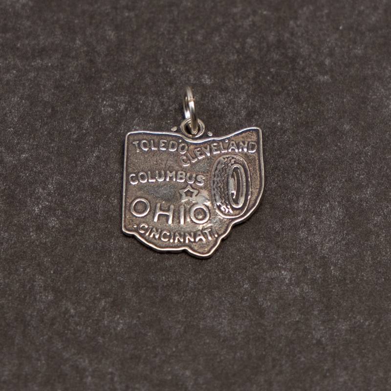 sterling Silber Bundesstaat Ohio Anhänger Für Charm Armband. Charme, Anhänger, Cleveland Cincinnati Columbus Charme sterling Silber Bundesstaat Ohio Anhänger Für Charm Armband. Charme, Anhänger, Cleveland Cincinnati Columbus Charme von CloudcroftTrading