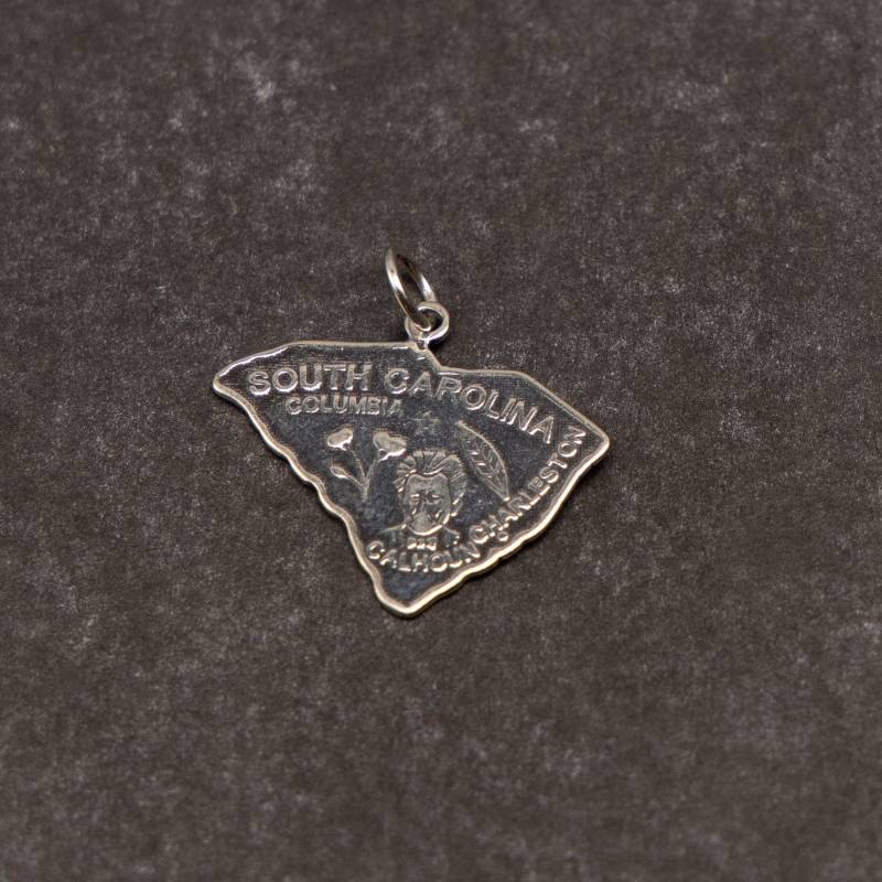 sterling Silber Bundesstaat South Carolina Anhänger Für Bettelarmband sterling Silber Bundesstaat South Carolina Anhänger Für Bettelarmband von CloudcroftTrading