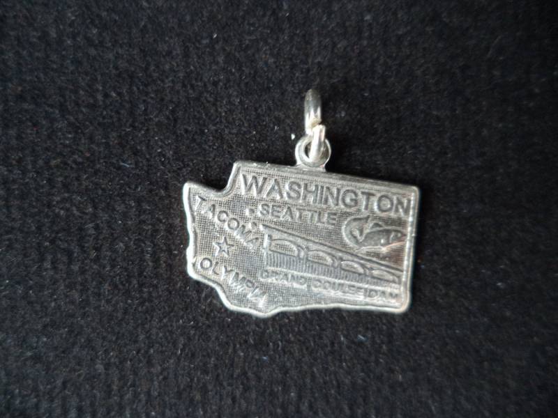 sterling Silber Bundesstaat Washington Anhänger Für Bettelarmband von CloudcroftTrading