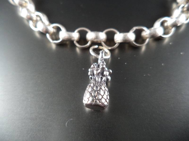 sterling Silver 3D Ananas Anhänger Für Bettelarmband von CloudcroftTrading