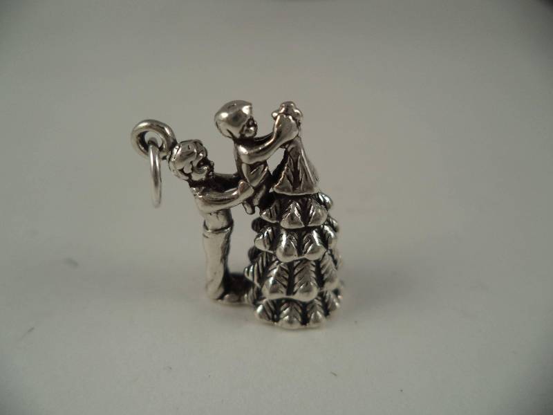 sterling Silver 3D Vater Und Sohn Schmücken Den Weihnachtsbaum Charm Für Armband Oder Halskette sterling Silver 3D Vater Und Sohn Schmücken Den Weihnachtsbaum Charm Für Armband Oder Halskette von CloudcroftTrading