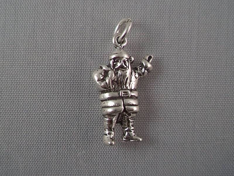 sterling Silver 3D Weihnachtsmann Weihnachtsanhänger Für Armband Oder Halskette sterling Silver 3D Weihnachtsmann Weihnachtsanhänger Für Armband Oder Halskette von CloudcroftTrading