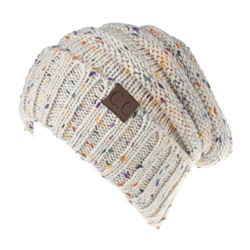 Cloudsemi Damen Mütze Winter Strickmütze Beanie Hüte Stirnband Skullies & Beanies (Beige) von Cloudsemi