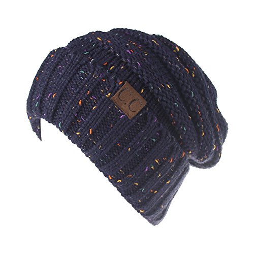 Cloudsemi Damen Mütze Winter Strickmütze Beanie Hüte Stirnband Skullies & Beanies (Dunkelblau) von Cloudsemi