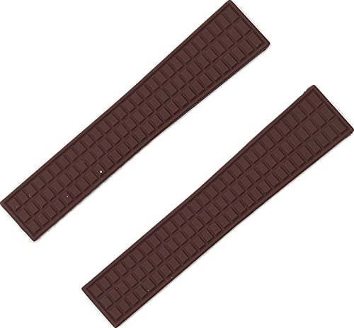 Clouism 18 mm 19 mm Uhrenarmband für Patek-Armband für Philippe-Gürtel Damen Aquanaut 5067A 491PTK Gummi-Uhrenarmband(Brown strap,18mm with buckle) von Clouism