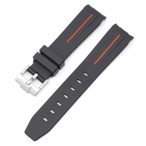 Clouism Für Moonswatch Uhr gebogenes lückenloses Kautschukarmband für Omega Swatch Joint Planet Series Moon Mercury gebogenes Kautschukarmband Männer Frauen 20 mm Uhrenarmbänder(T) von Clouism