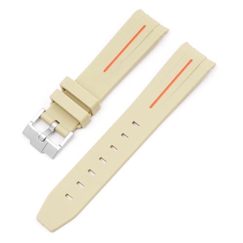 Clouism Für Moonswatch Uhr gebogenes lückenloses Kautschukarmband für Omega Swatch Joint Planet Series Moon Mercury gebogenes Kautschukarmband Männer Frauen 20 mm Uhrenarmbänder(WW) von Clouism