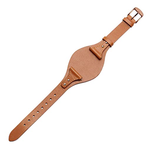 Clouism Schnellveröffentlichung echtes Lederwächter für Fossilien ES4114 ES4113 ES3625 ES3616 weibliches Uhrengurt 18mm Fashion Armband(Light brown-RG) von Clouism