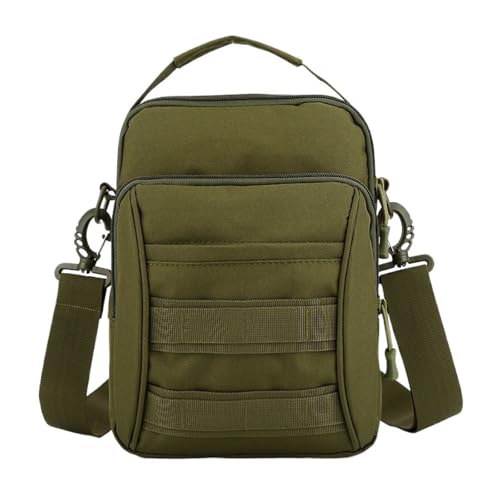 Clouism Schultertasche, Kuriertasche, Bauchtasche, taktische Molle-Tasche, wasserdicht, für Herren und Damen, multifunktional, Camping, Wandern, grün, Einheitsgröße Clouism Schultertasche, Kuriertasche, Bauchtasche, taktische Molle-Tasche, wasserdicht, für Herren und Damen, multifunktional, Camping, Wandern, grün, Einheitsgröße von Clouism